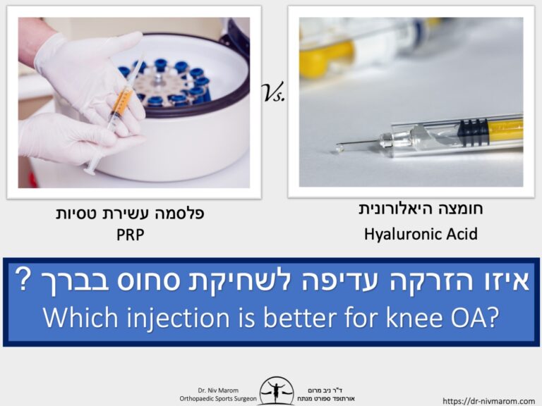 חומצה היאלורונית ופלסמה עשירת טסיות PRP HYALURONIC ACID